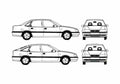 Blueprint Opel Vectra V6 Sedan 2003 A4 Photo Print