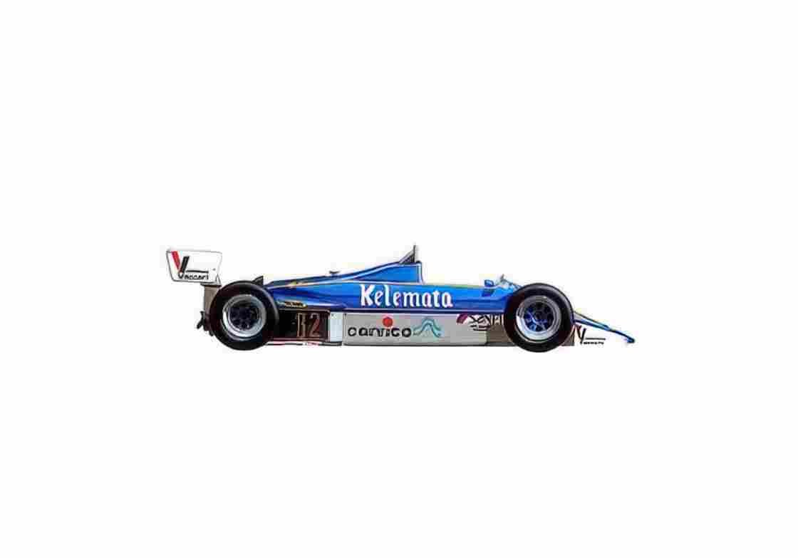 Blueprint Osella FA1E F1 OW 1983 01 A4 Photo Print