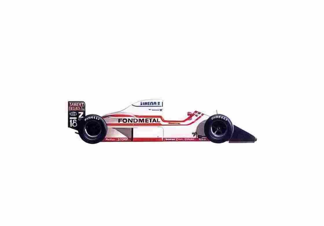 Blueprint Osella FA1M F1 OW 1989 01 A4 Photo Print