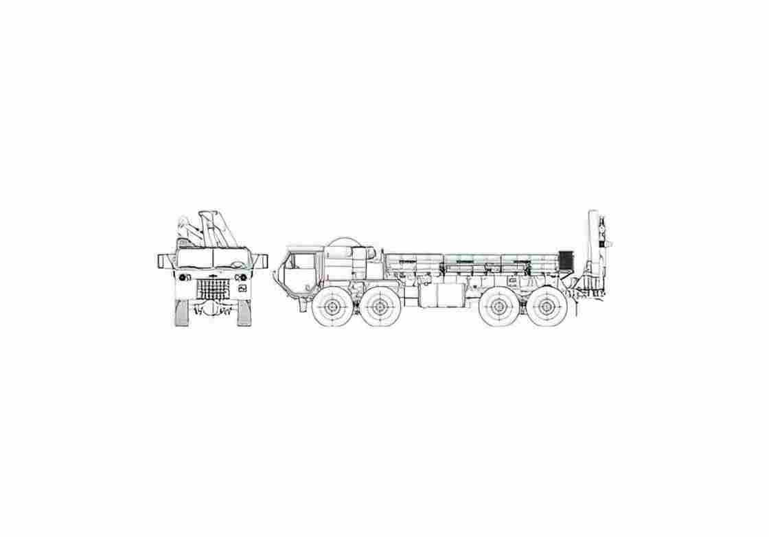 Blueprint Oshkosh HEMTT M985 A2 GMT Truck 2006 01 A4 Photo Print