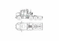 Blueprint Oshkosh HET M1070 Truck 01 A4 Photo Print