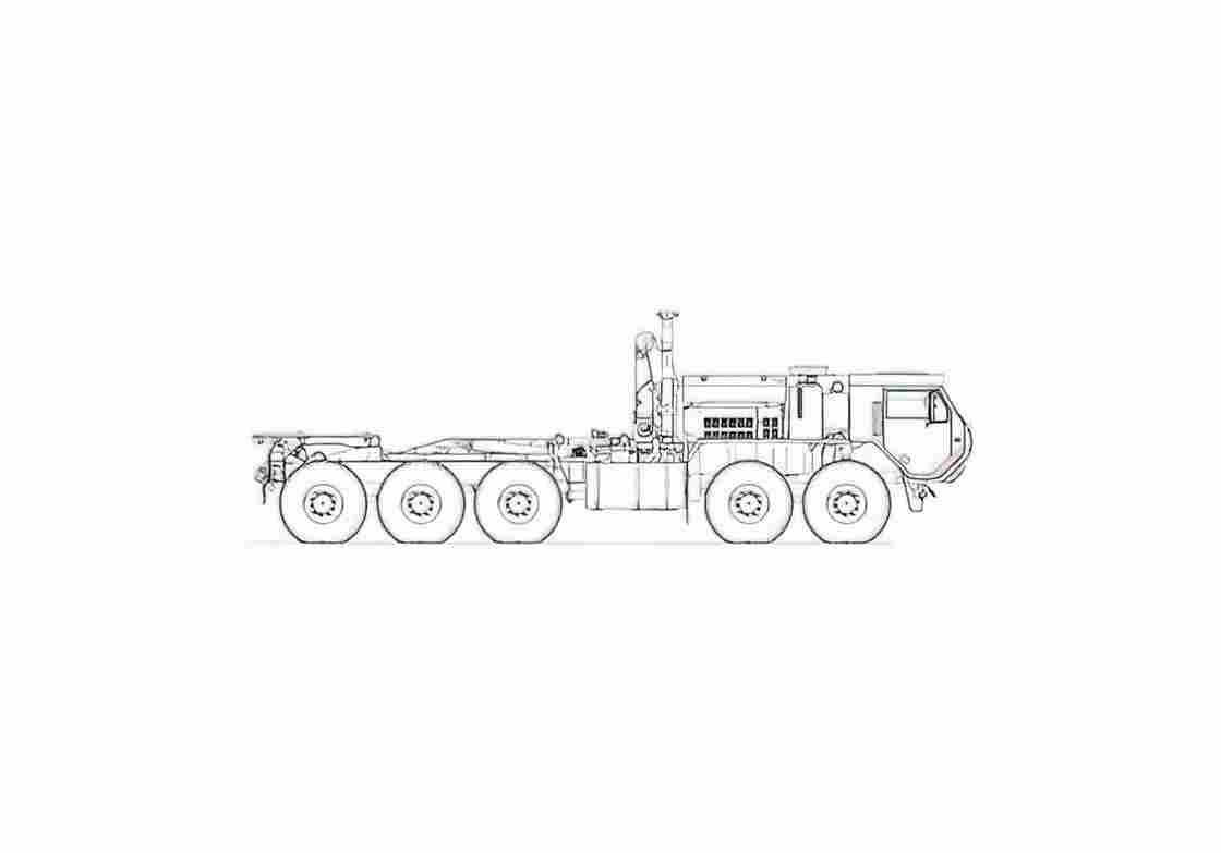 Blueprint Oshkosh LVSR Truck 2007 01 A4 Photo Print