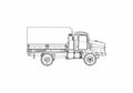 Blueprint Oshkosh MTT 4x4 Truck 2006 01 A4 Photo Print