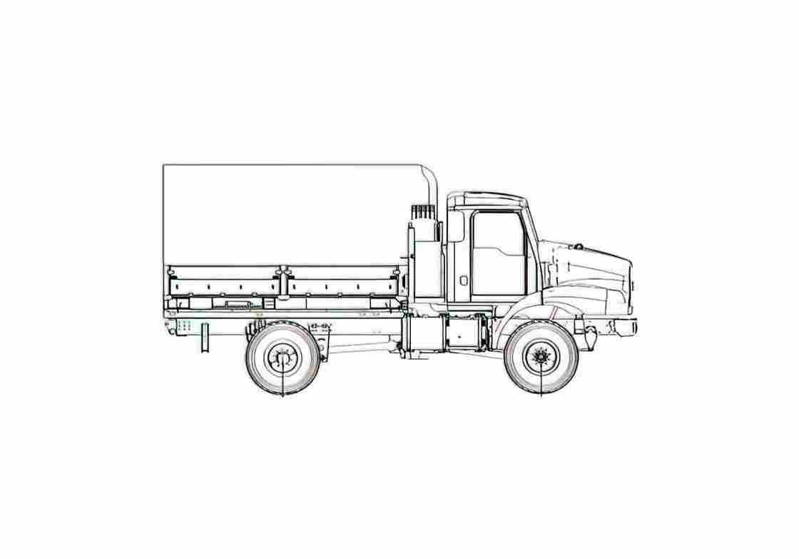 Blueprint Oshkosh MTT 4x4 Truck 2006 01 A4 Photo Print