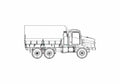 Blueprint Oshkosh MTT 6x6 Truck 2006 01 A4 Photo Print