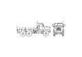 Blueprint Oshkosh MTVR Mk 23 Truck 2006 01 A4 Photo Print