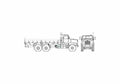 Blueprint Oshkosh MTVR Mk 27 Truck 2006 01 A4 Photo Print