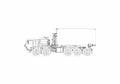 Blueprint Oshkosh PLS Chu Truck 2006 01 A4 Photo Print