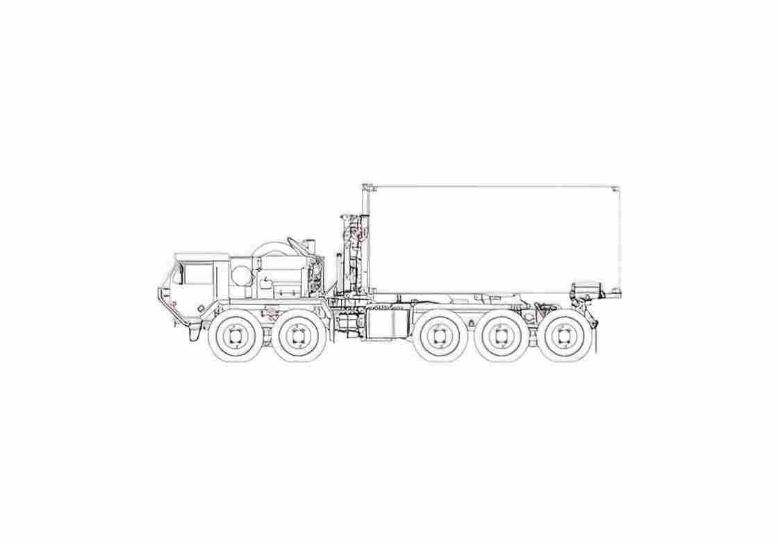 Blueprint Oshkosh PLS Chu Truck 2006 01 A4 Photo Print