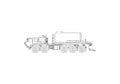 Blueprint Oshkosh PLS M4 Bituminous Truck 2006 01 A4 Photo Print