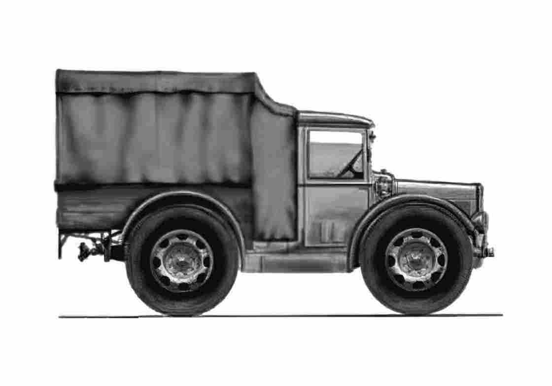 Blueprint Other AS 37 Sahariano Truck A4 Photo Print