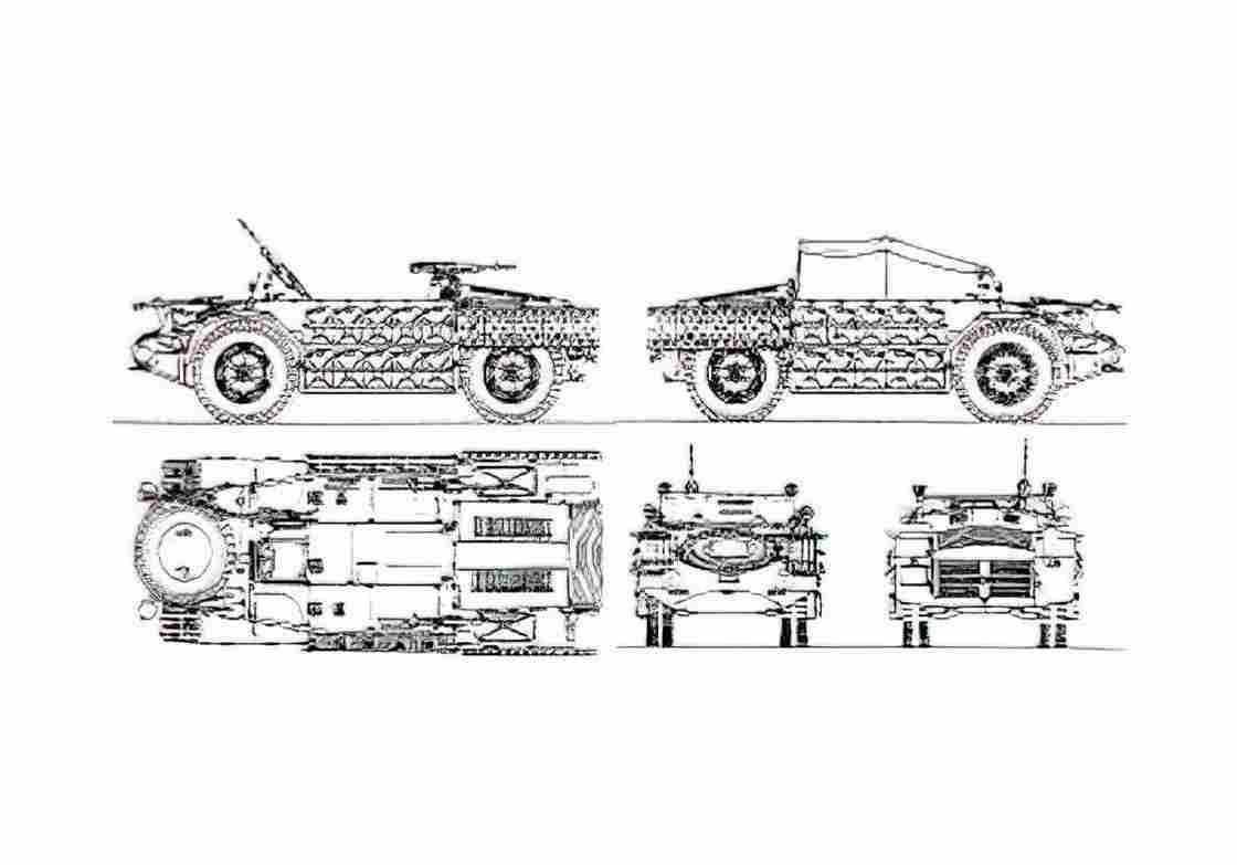 Blueprint Other AS 42 Sahariana Truck A4 Photo Print