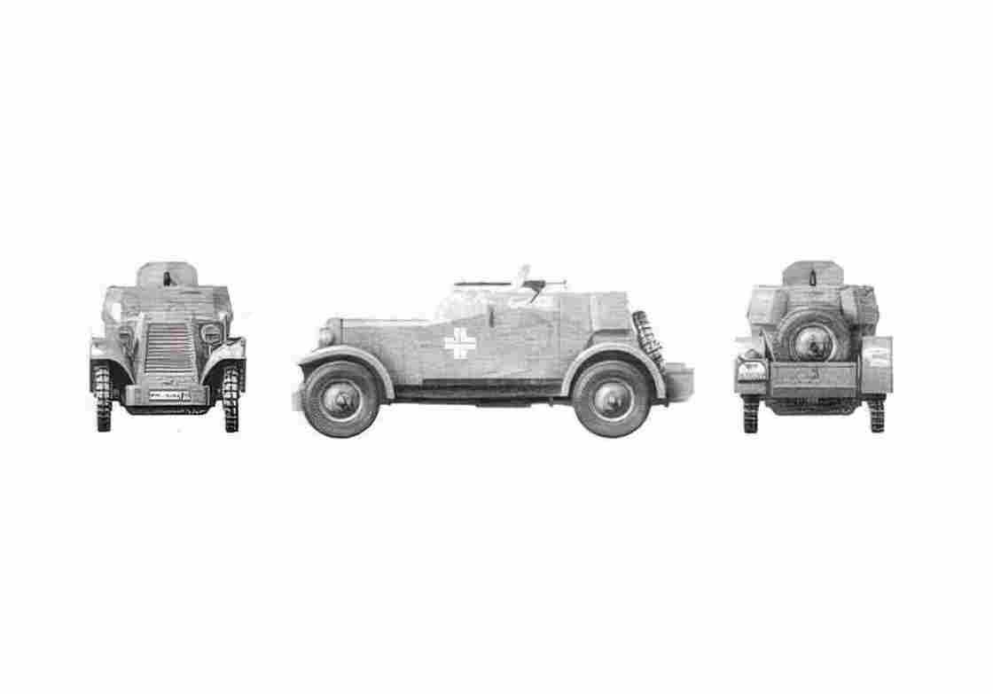 Blueprint Other Adler Kfz13 Truck A4 Photo Print