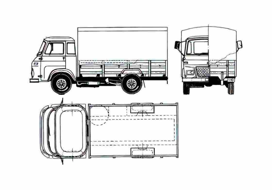 Blueprint Other Avia A 15N Truck A4 Photo Print