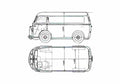 Blueprint Other Chenard and Walcker 1500 Van A4 Photo Print