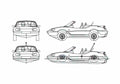 Blueprint Other Gibbs Aquada Coupe 2006 A4 Photo Print