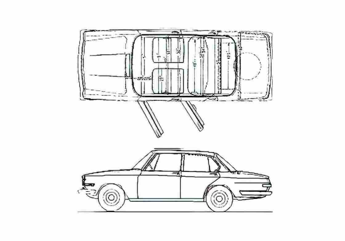 Blueprint Other Glas 1700 Sedan 1964 01 A4 Photo Print