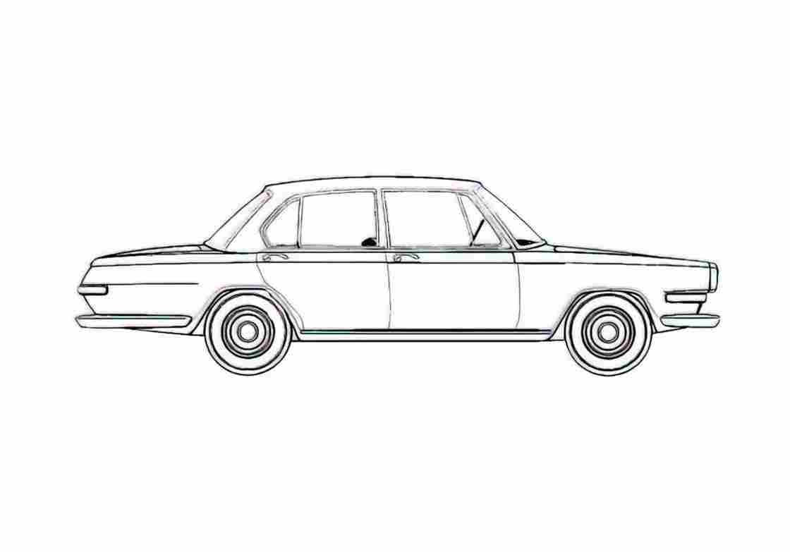 Blueprint Other Glas 1700 Sedan 1966 A4 Photo Print
