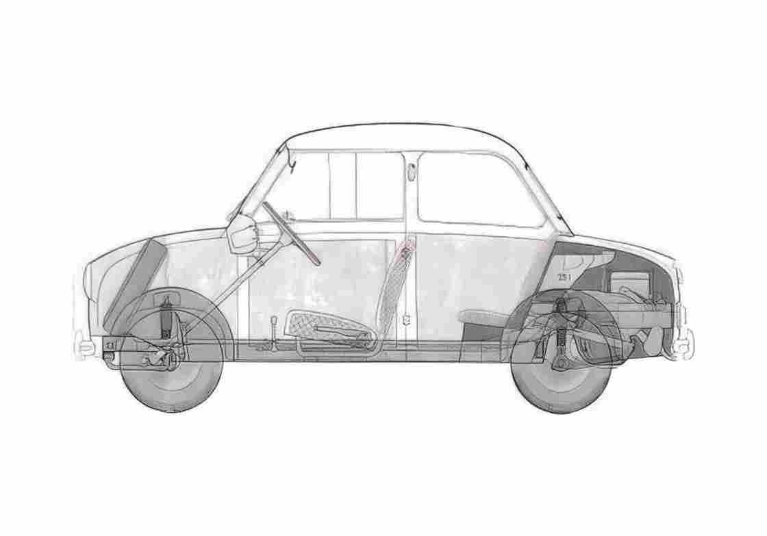 Blueprint Other Glas Gogomobile Sedan A4 Photo Print