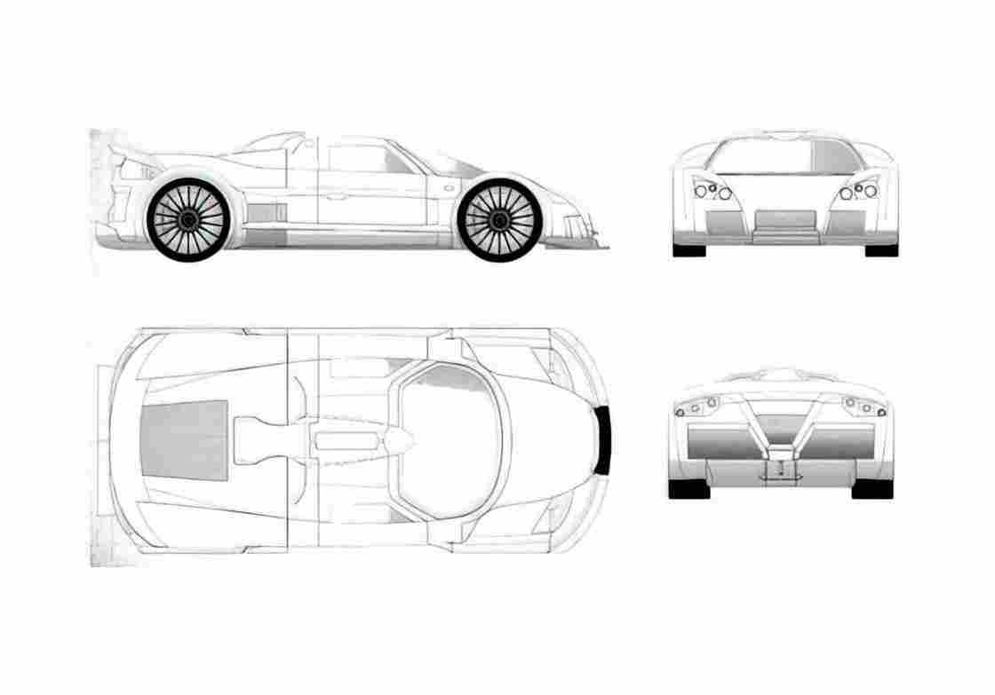 Blueprint Other Gumplert Apollo Coupe 2008 A4 Photo Print