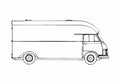 Blueprint Other Hanomag F35 Van 1970 A4 Photo Print