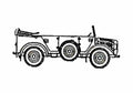 Blueprint Other Horch SdKfz70 81 Field Car Cabriolet A4 Photo Print