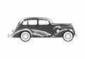 Blueprint Other Hudson Sedan 1936 A4 Photo Print