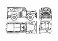 Blueprint Other Humber Pig HV1600 APC SUV A4 Photo Print