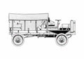 Blueprint Other Jeffrey Quad WWI Truck 1917 A4 Photo Print