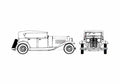 Blueprint Other Lasalle Phaeton 1927 A4 Photo Print