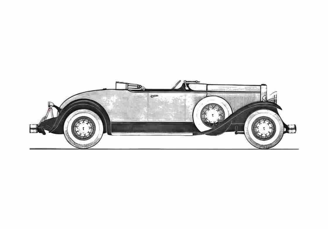 Blueprint Other Lasalle Roadster 1930 A4 Photo Print