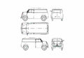 Blueprint Other Lloyd LTK 600 Van 1955 A4 Photo Print
