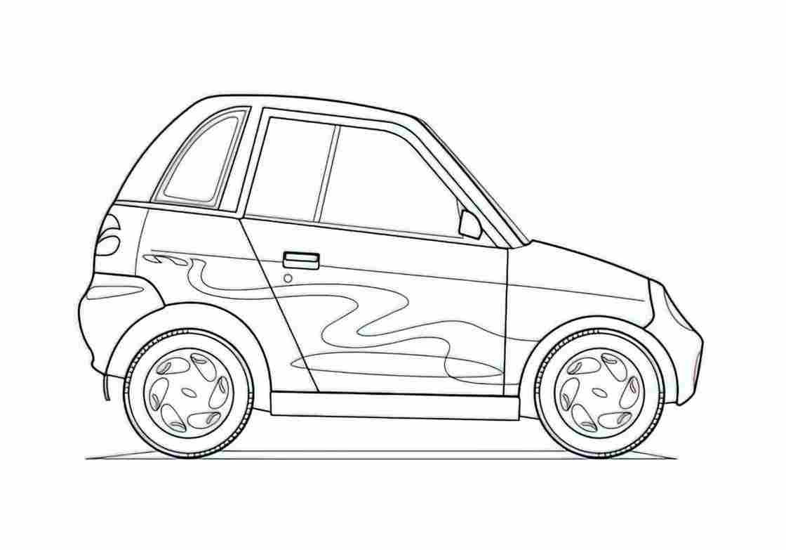 Blueprint Other Maini Reva Hatchback 2002 A4 Photo Print