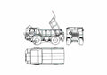 Blueprint Other MoAZ 6507 Truck A4 Photo Print