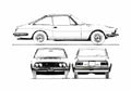 Blueprint Other Moretti Fiat 124 Coupe 1969 A4 Photo Print