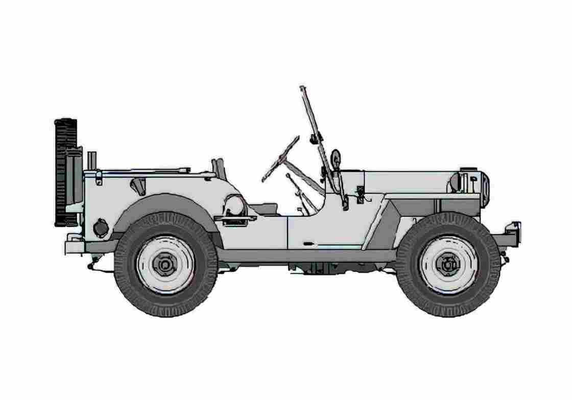 Blueprint Other Palermo Jeep Sirecome S 38 SUV A4 Photo Print
