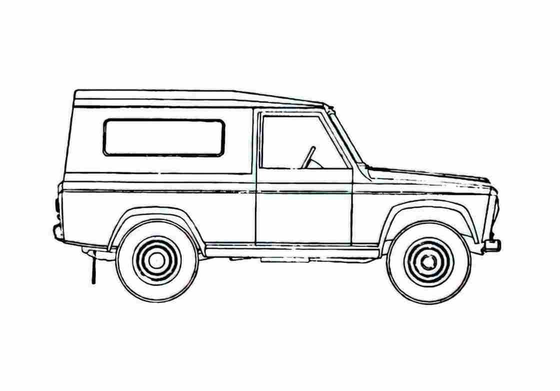 Blueprint Other Portaro Hard Top SUV A4 Photo Print