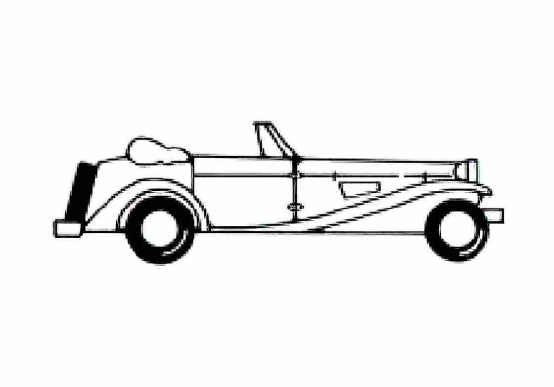 Blueprint Other Sun Car Arpage Roadster 1981 A4 Photo Print