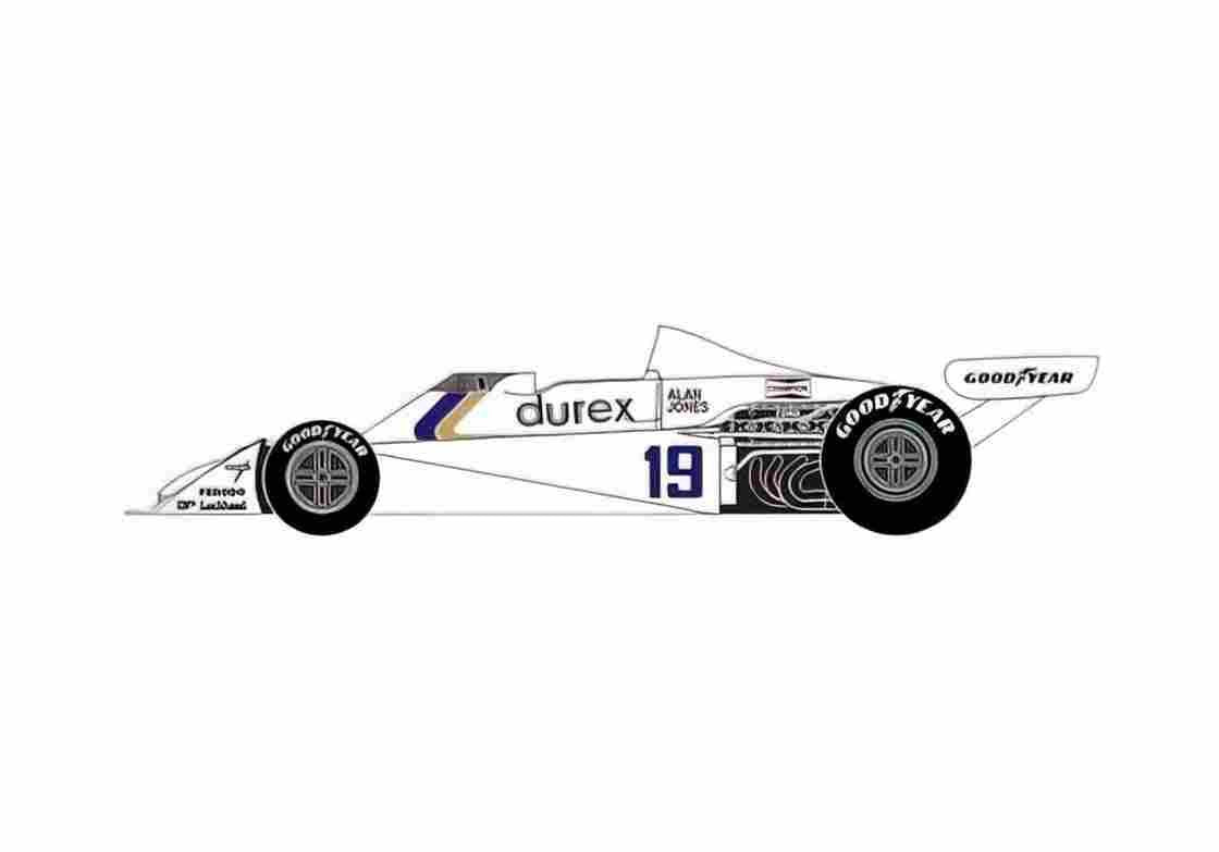 Blueprint Other Surtees TS19 Ford DFV OW 1976 A4 Photo Print