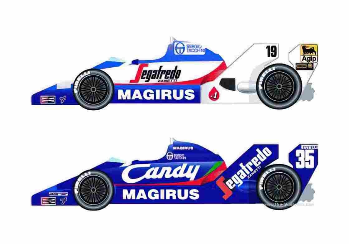 Blueprint Other Toleman TG183B F1 GP OW 1984 A4 Photo Print