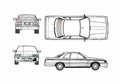 Blueprint Other Tommykaira M30 Coupe 1980 A4 Photo Print