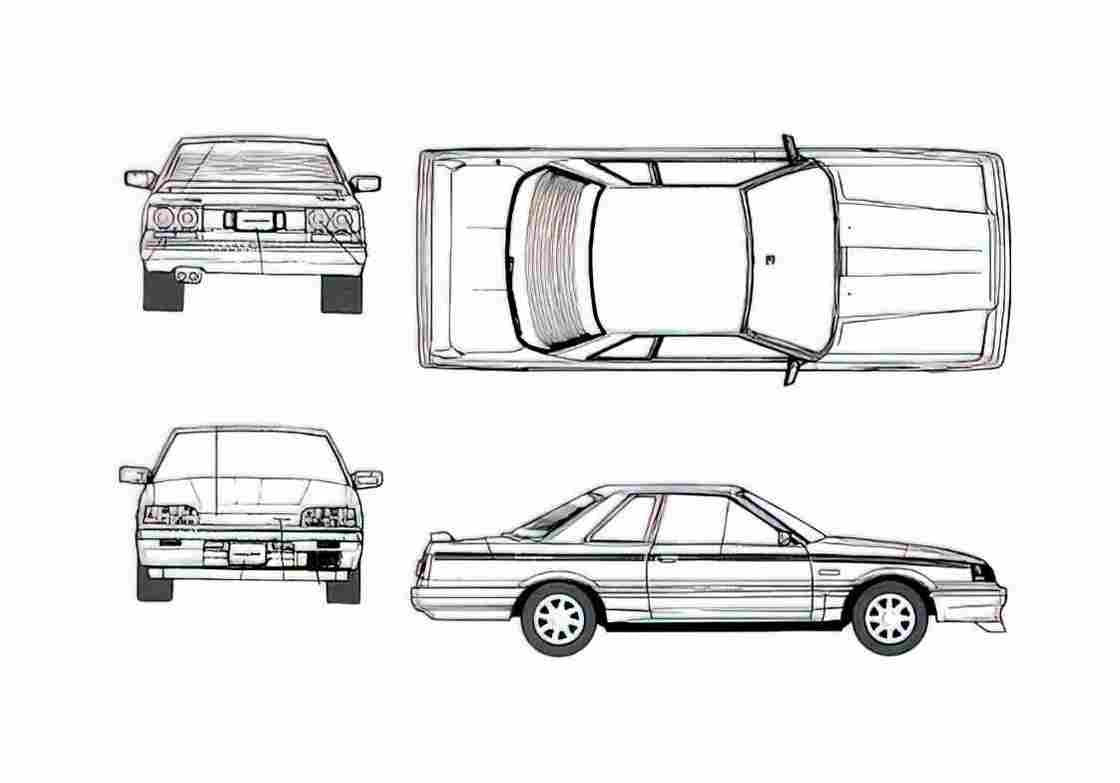 Blueprint Other Tommykaira M30 Coupe 1980 A4 Photo Print