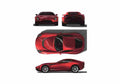 Blueprint Other Zagato Perdana Z One Coupe 2009 A4 Photo Print