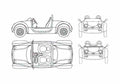 Blueprint Other Zest Roadster 2000 A4 Photo Print