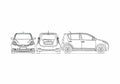 Blueprint Perodua MyVi Hatchback 2008 A4 Photo Print