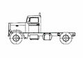 Blueprint Peterbilt 281 Truck 1960 A4 Photo Print