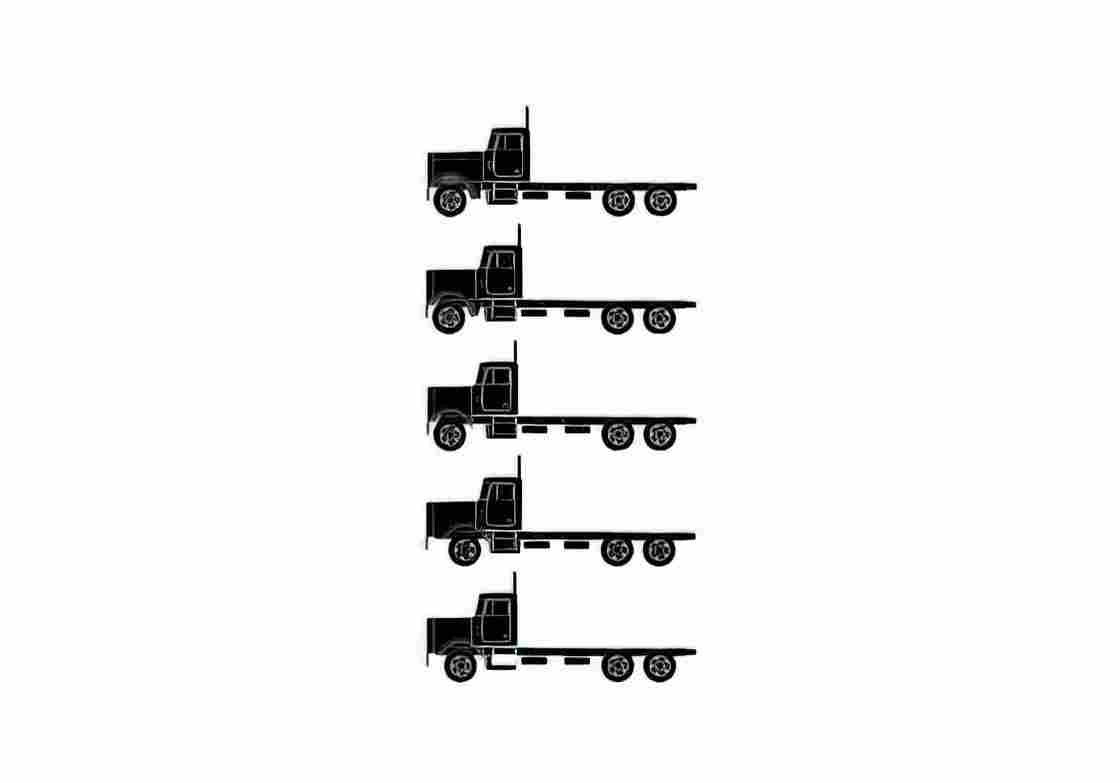 Blueprint Peterbilt 359 Truck 1980 A4 Photo Print