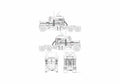 Blueprint Peterbilt 359 Truck A4 Photo Print