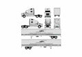 Blueprint Peterbilt 387 Truck 2009 A4 Photo Print