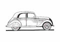 Blueprint Peugeot 202 Sedan 1946 A4 Photo Print